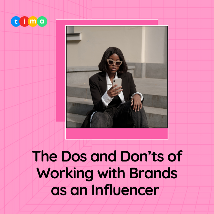 Working with brands as an influencer