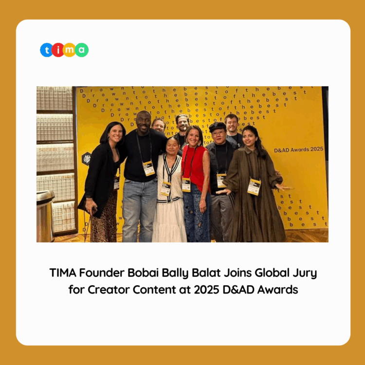 TIMA Founder Bobai Bally Balat Joins Global Jury for Creator Content at 2025 D&AD Awards